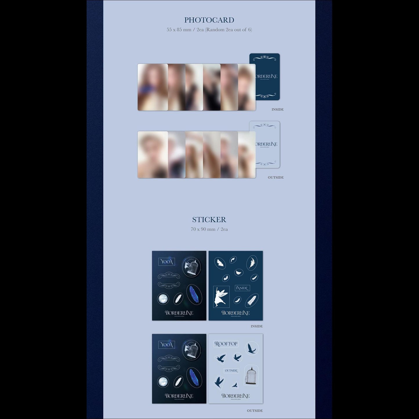 YOOA [Borderline] POCA Ver. Album (INSIDE VER. / OUTSIDE VER.)