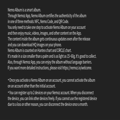 JUST B <÷ (NANUGI)> NEMO Album (Grey ver. / Pink ver.)