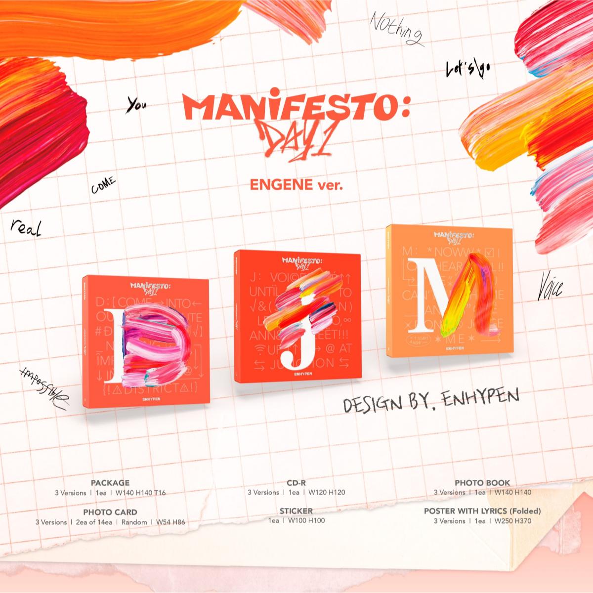 ENHYPEN : MANIFESTO : DAY 1 ENGENE Ver.