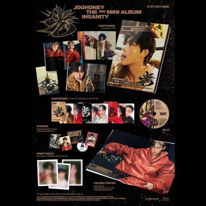 JOOHONEY (MONSTA X) - INSANITY The 2nd Mini Album + Free Gift