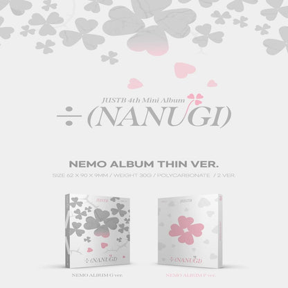 JUST B <÷ (NANUGI)> NEMO Album (Grey ver. / Pink ver.)