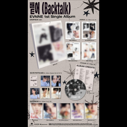 EVNNE [Backtalk] Digipack ver. / 1st Single Album + Free Gift
