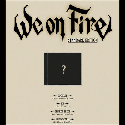 &TEAM [We on Fire] STANDARD EDITION / 3rd EP Album + Free Gift