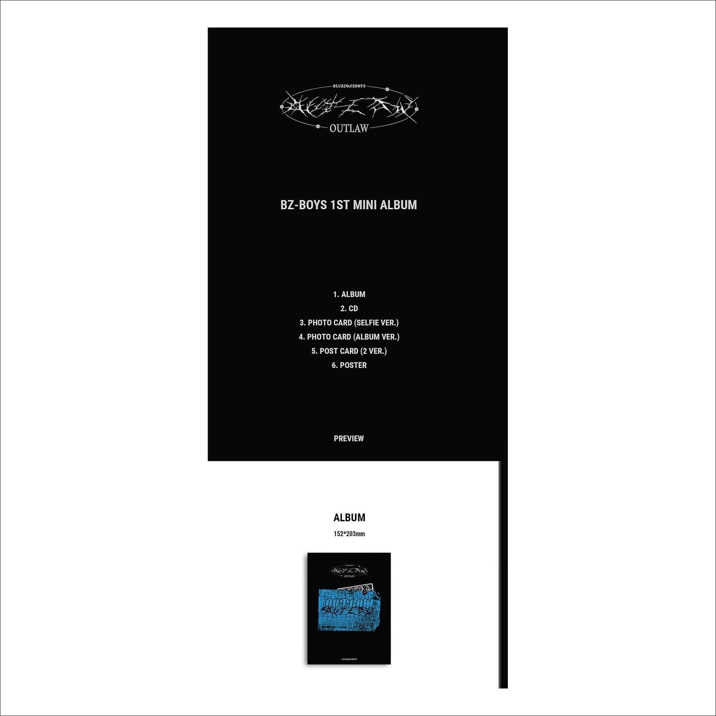 Bz-Boys - OUTLAW / 1st Mini Album