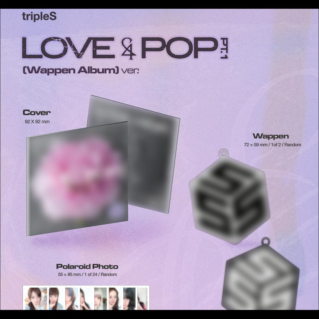 tripleS LOVE & POP pt.1 (Wappen Album) + Free Gift