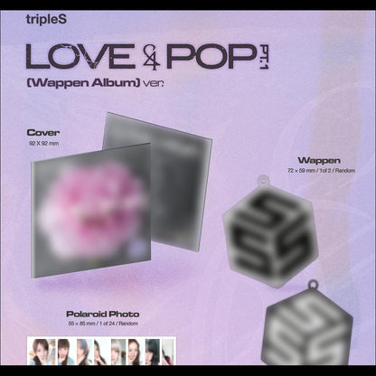 tripleS LOVE & POP pt.1 (Wappen Album) + Free Gift