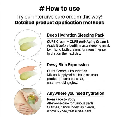 [CURE] Intensive 2X Cream 3.5g Mini | Kim Jeong Moon Aloe Ultra-Hydrating Balm, K-Beauty