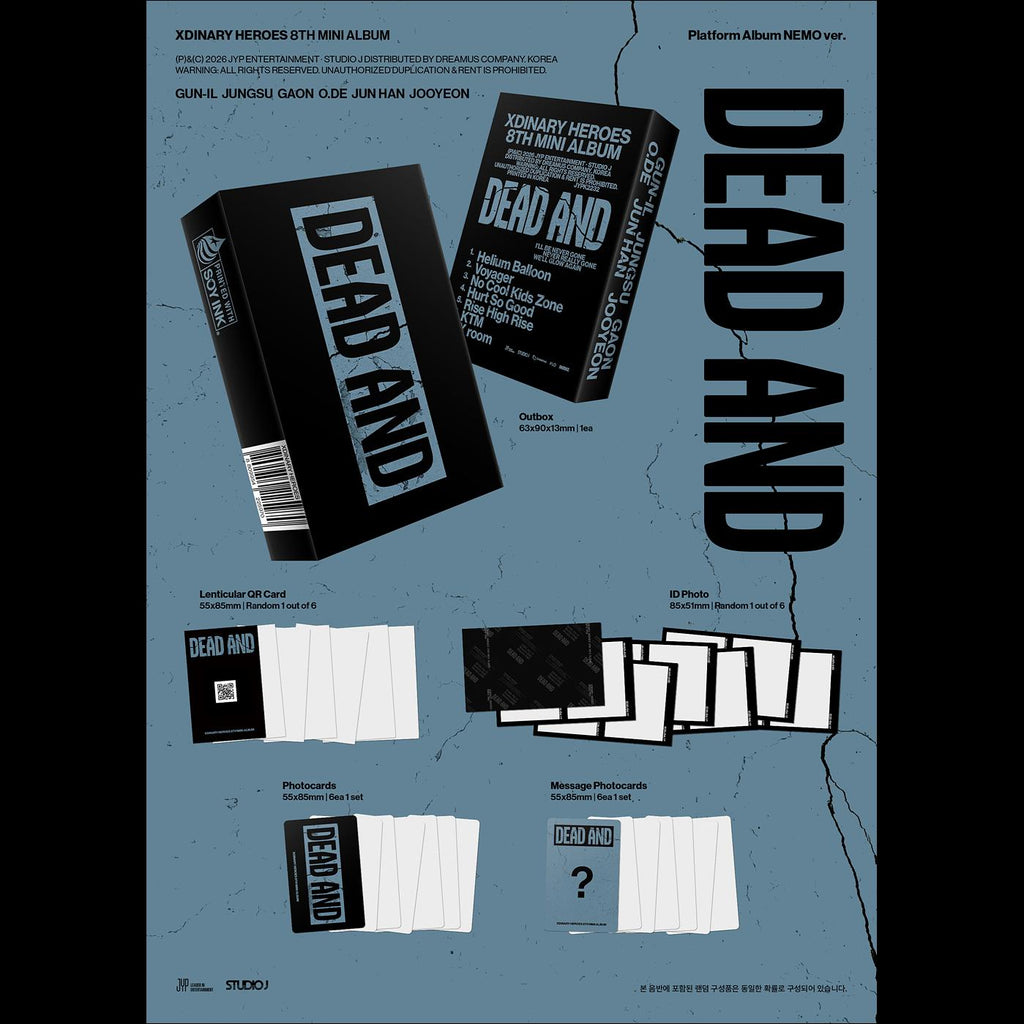 Xdinary Heroes DEAD AND (Platform ver.) / 8th Mini Album + Free Gift