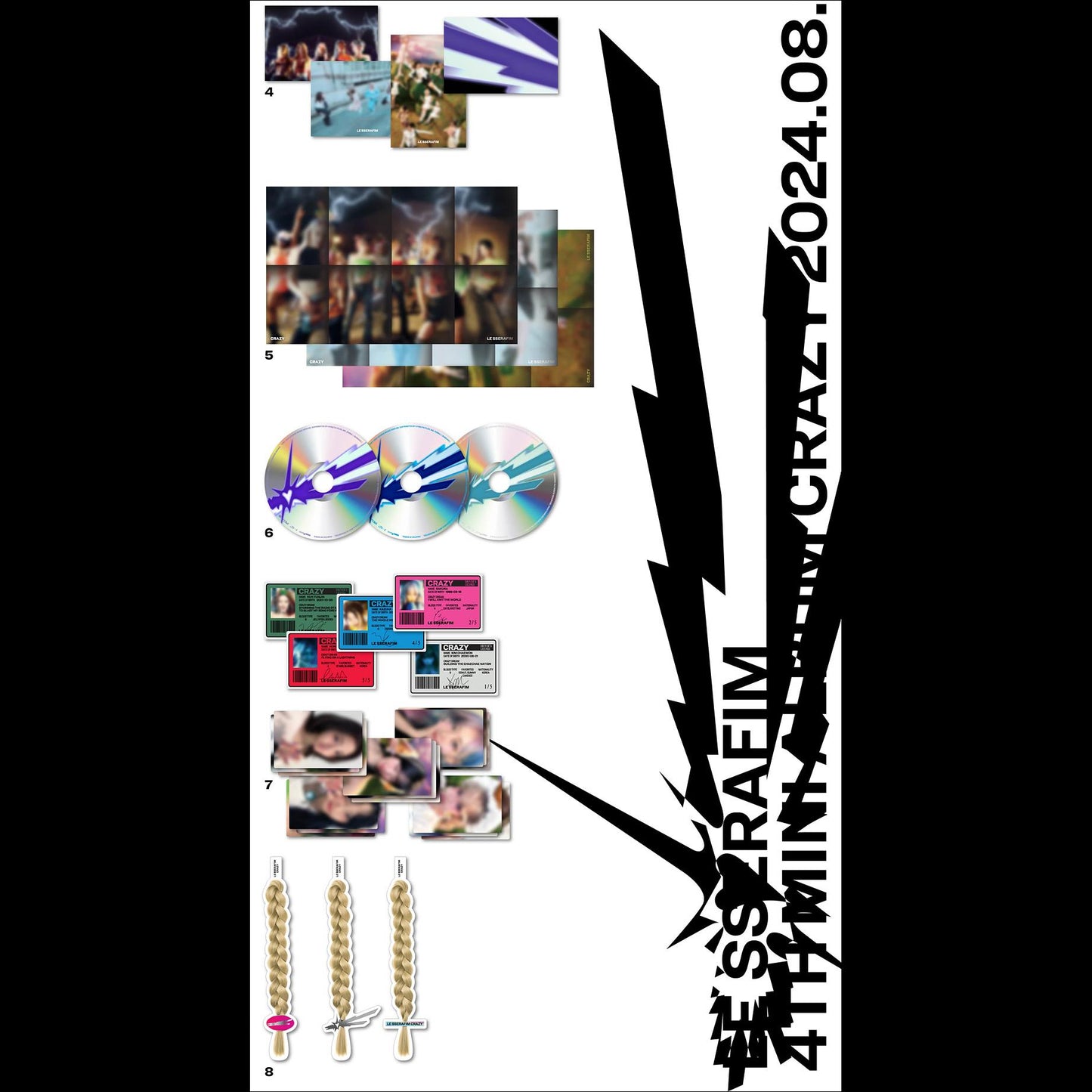 [SET] LE SSERAFIM - CRAZY 4th Mini Album