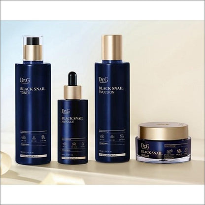 Dr.G BLACK SNAIL Prestige Gift Set (Skin Toner 150ml / Emulsion 150ml / Ampoule 50ml / Cream 50ml)