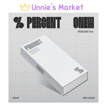 ONEW (SHINee) - PERCENT PERCENT Ver. 2nd Album