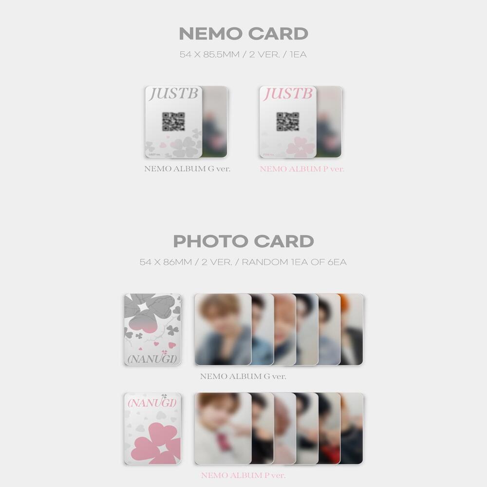JUST B <÷ (NANUGI)> NEMO Album (Grey ver. / Pink ver.)