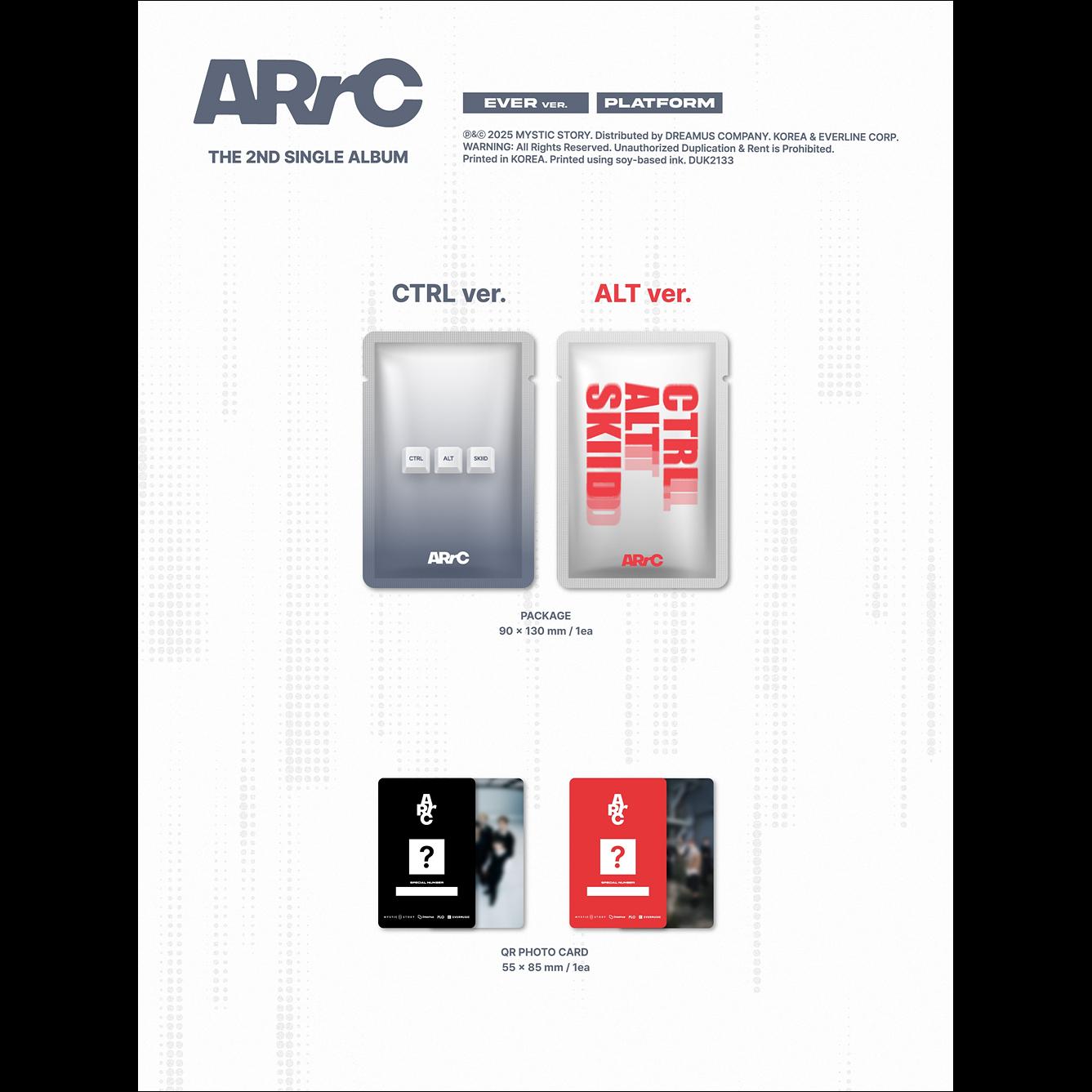 ARrC [CTRL+ALT+SKIID] (CTRLVer. / ALT Ver.) + Free Gift