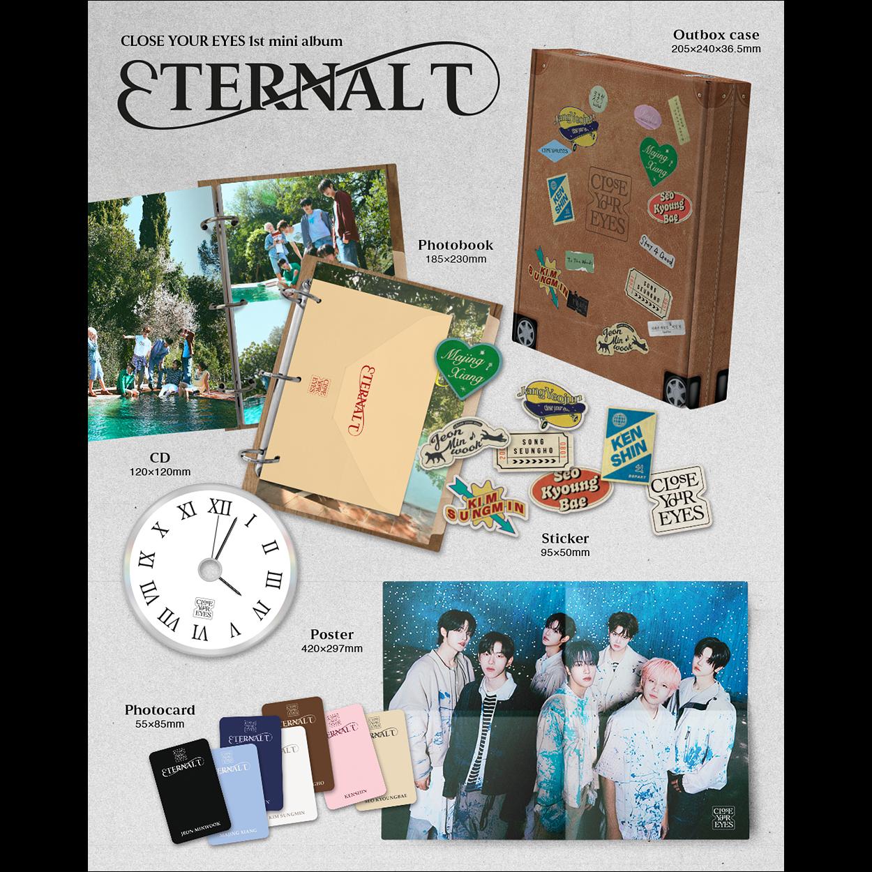 CLOSE YOUR EYES [ETERNALT] PHOTOBOOK Ver. The 1st Mini Album