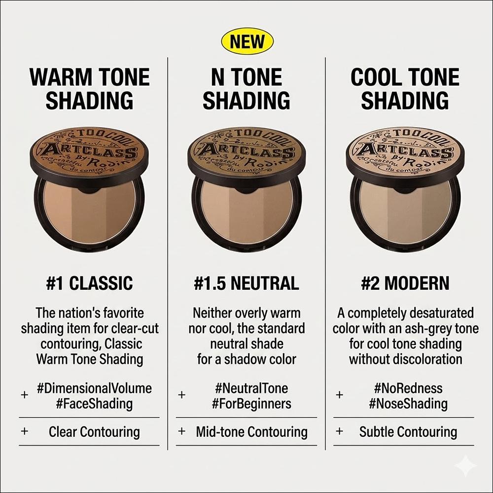 [Too Cool For School] Artclass By Rodin Shading Expert Kit (Neutral) | 9.5g Shading Powder + Dual Contour Brush, K-Beauty