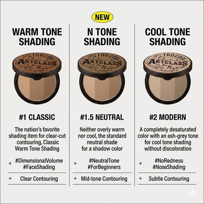 [Too Cool For School] Artclass By Rodin Shading Expert Kit (Modern) | 9.5g Cool Tone Shading Powder + Dual Contour Brush, K-Beauty