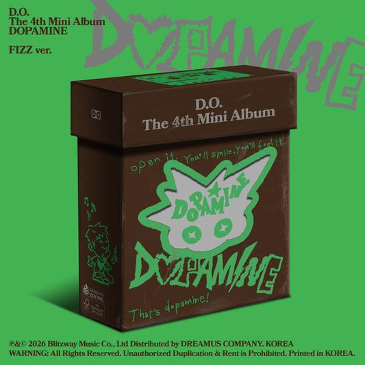 D.O.(EXO) DOH KYUNG SOO 4th Mini Album DOPAMINE FIZZ ver. KPOP Sealed + Free Gift