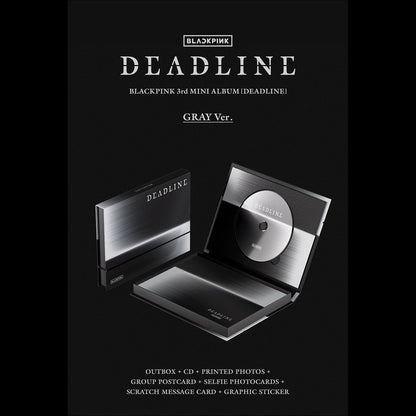 BLACKPINK [DEADLINE] GRAY Ver. / 3rd MINI ALBUM + Free Gift