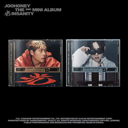 JOOHONEY (MONSTA X) - INSANITY JEWEL VER. (VER.1 / VER.2) + Free Gift