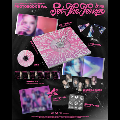 izna [SET THE TEMPO] PHOTOBOOK A Ver. / PHOTOBOOK B Ver. + Free Gift