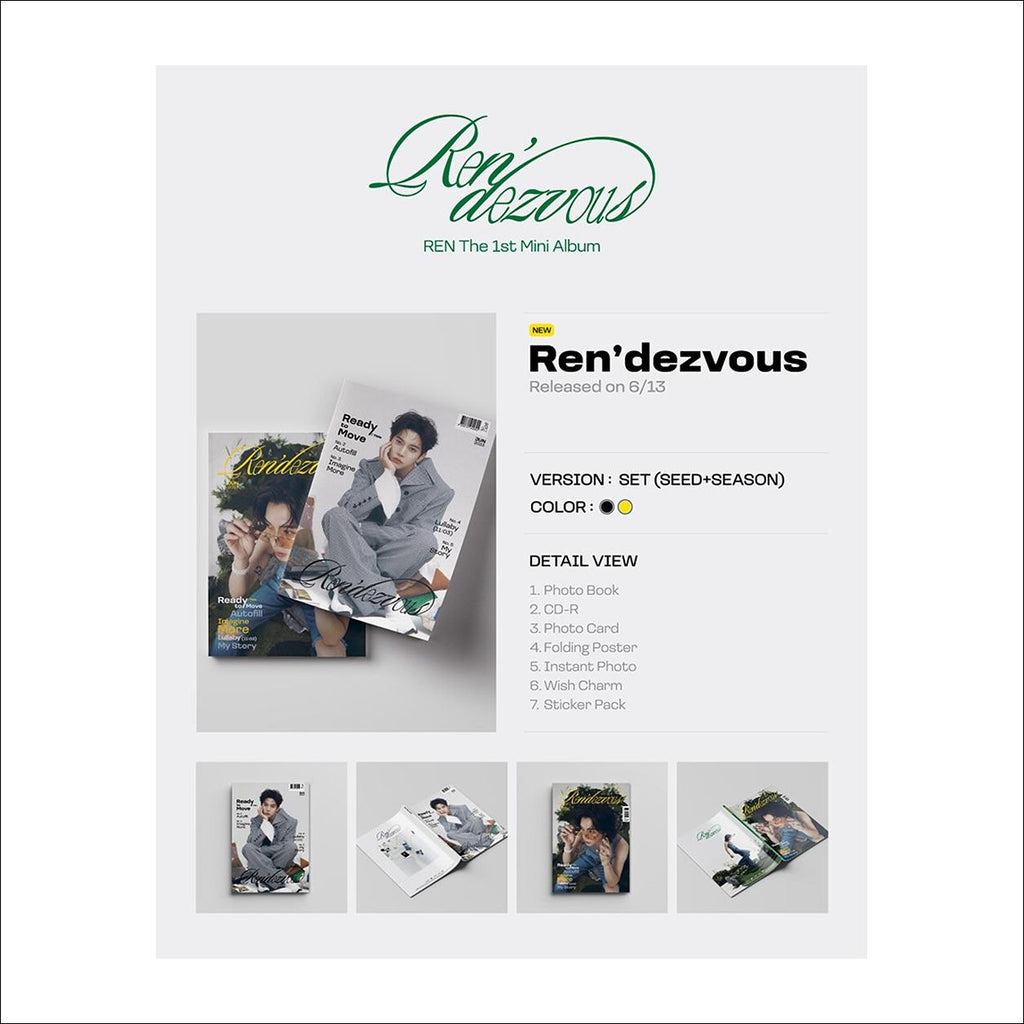 REN(NU'EST) Ren'dezvous Photobook Album (Seed ver. / Season ver.)