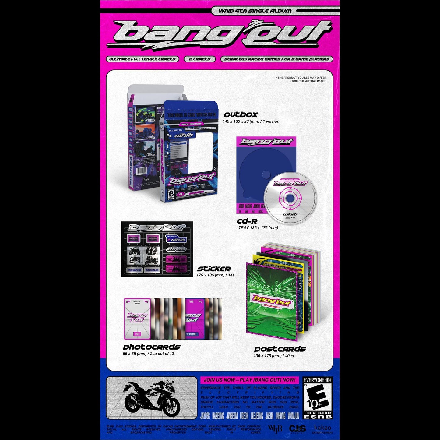 WHIB - BANG OUT 4th Single Album