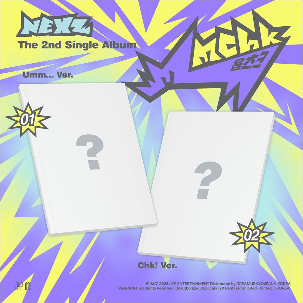 NEXZ [Mmchk] 2nd Single Album (Umm…ver. / Chk! ver.) + Free Gift