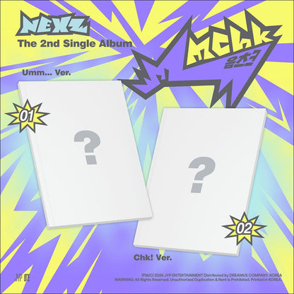 NEXZ [Mmchk] 2nd Single Album (Umm…ver. / Chk! ver.) + Free Gift