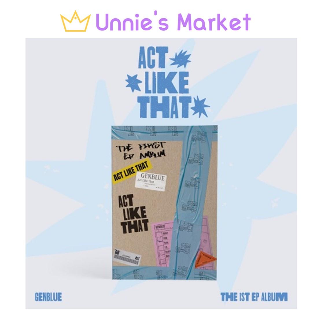 GENBLUE - ACT LIKE THAT / The 1st EP Album