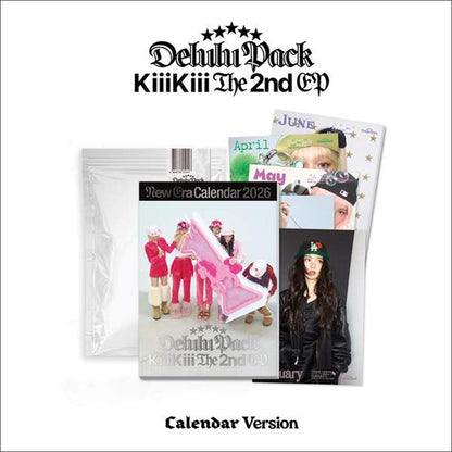 (Calendar Ver.) KiiiKiii [Delulu Pack] The 2nd EP Album + Free Gift