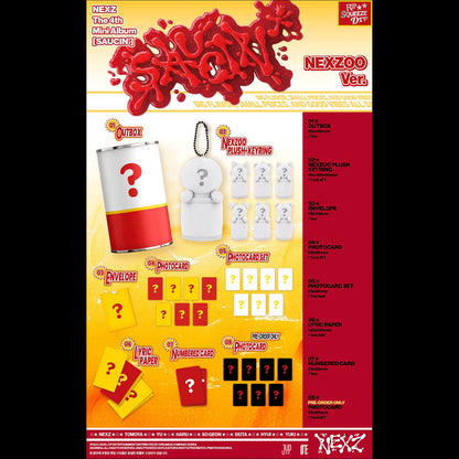 [Pre-order] NEXZ [SAUCIN’] 4th Mini Album (NEXZOO Ver.) + Free Gift