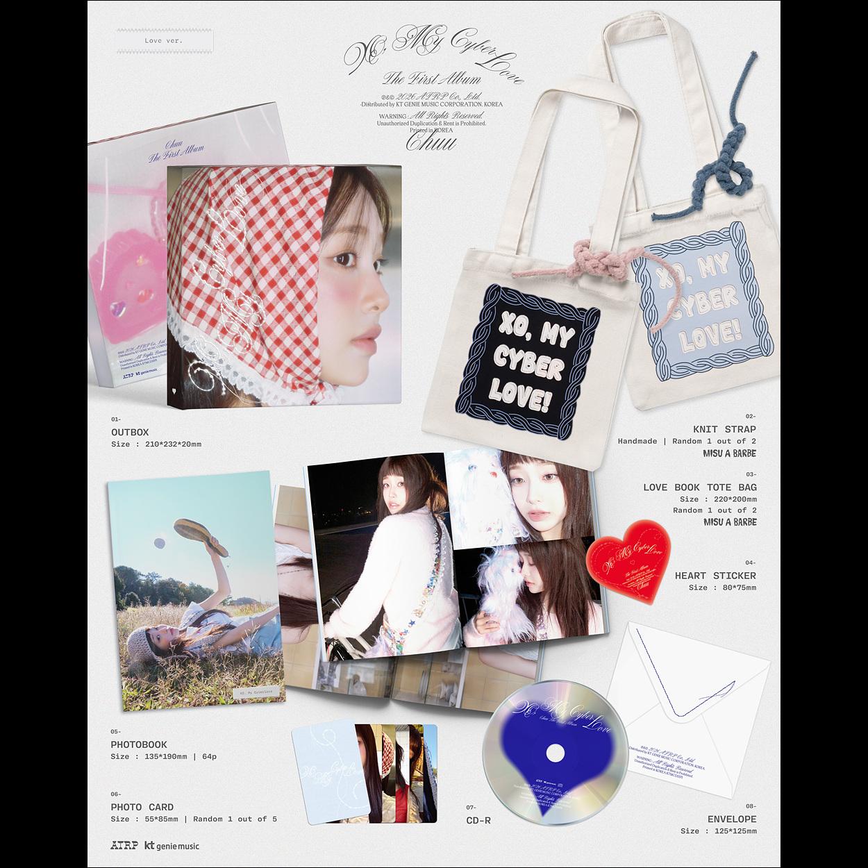 CHUU [XO, My Cyberlove] Love Ver. / The First Album + Free Gift