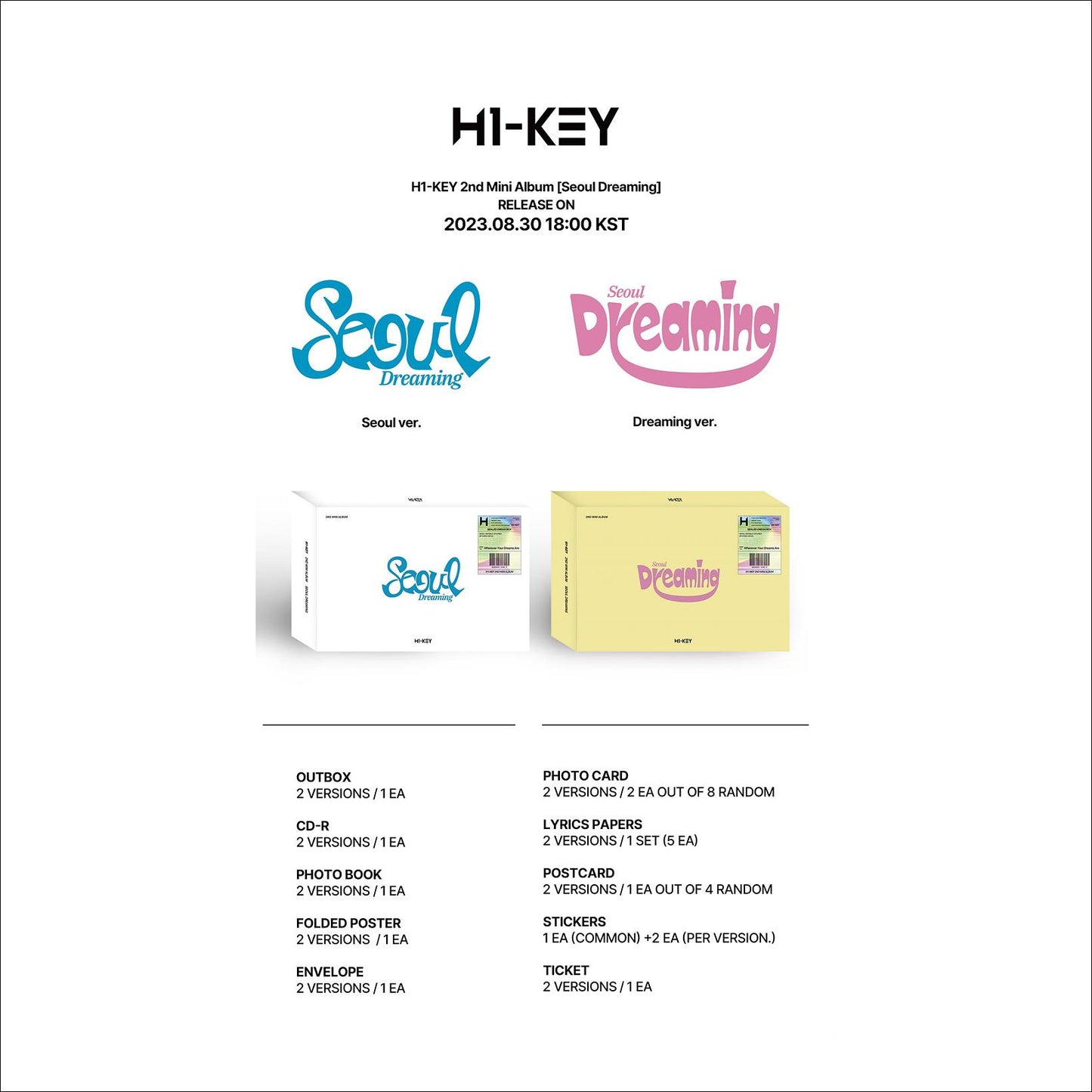 H1-KEY [Seoul Dreaming] 2nd Mini Album