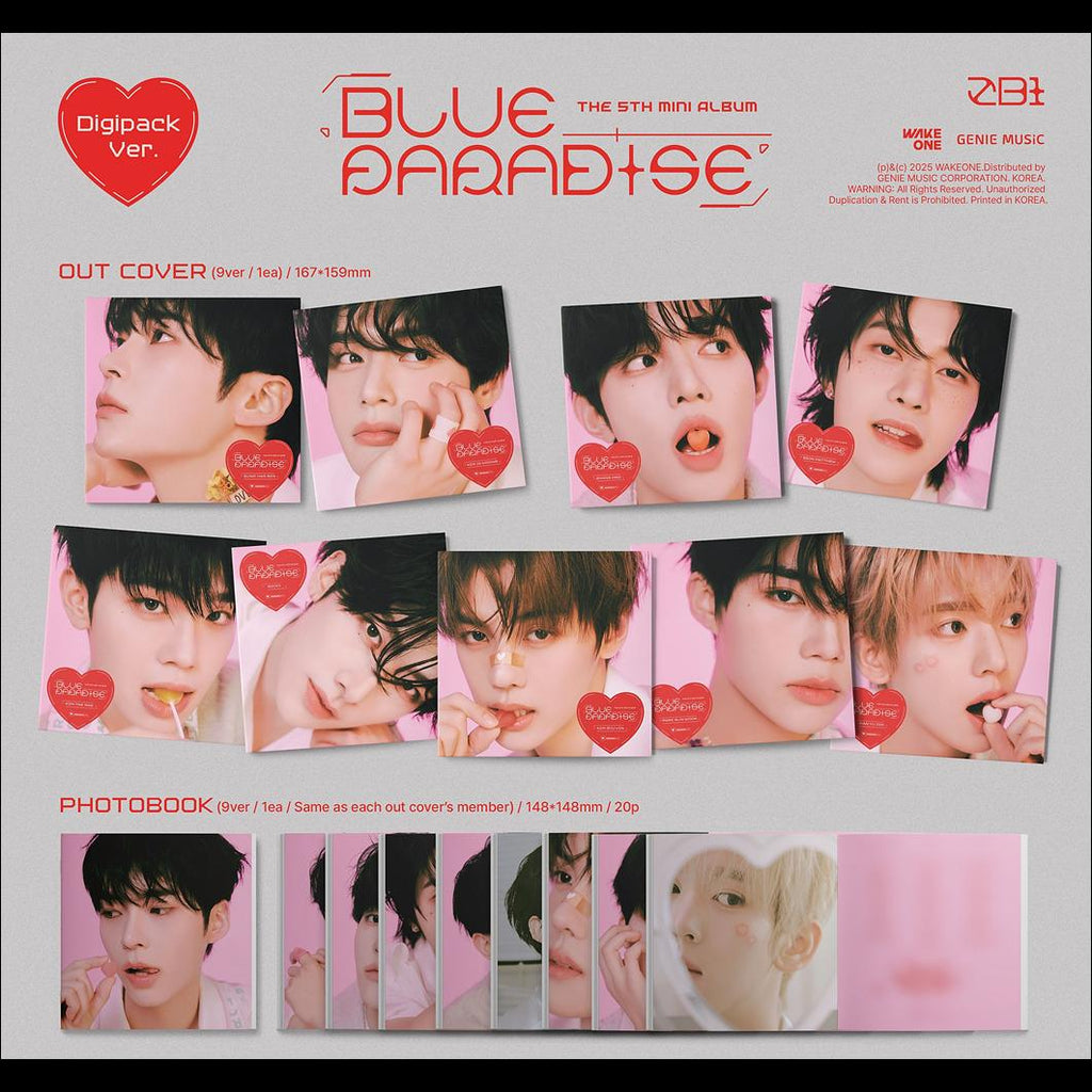 [POB] ZEROBASEONE BLUE PARADISE_Digipack Ver. / 5th Mini Album