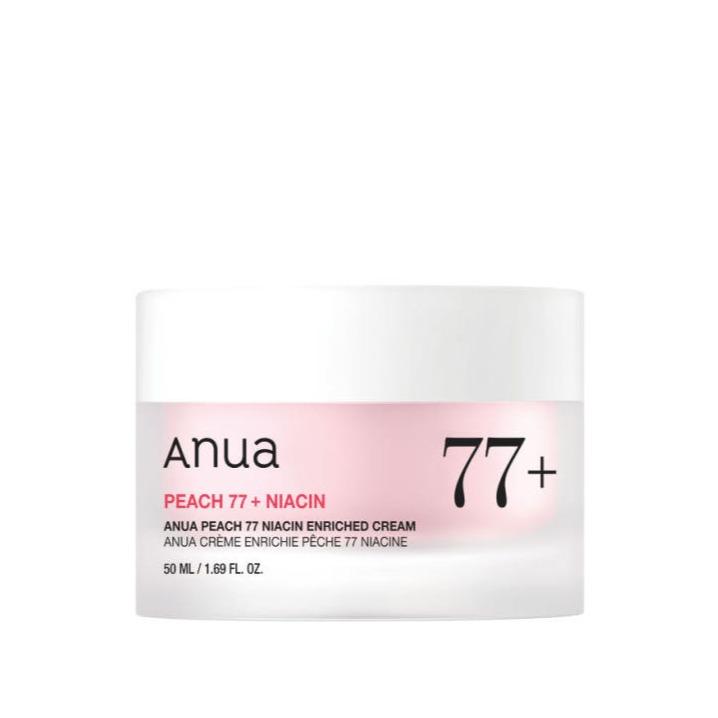 [Anua] Peach 77 Niacin Enriched Cream 50ml | Glass Skin Peach Collagen Hydrating Glow Cream, K-Beauty