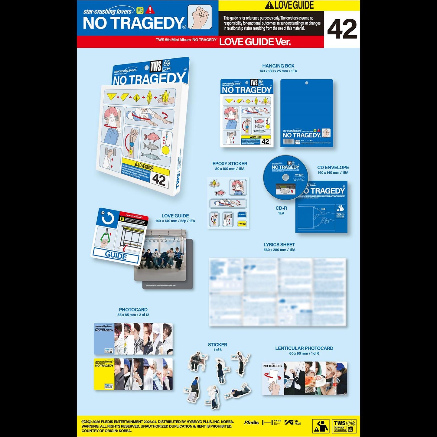 TWS 5th Mini Album [NO TRAGEDY] + Free Gift