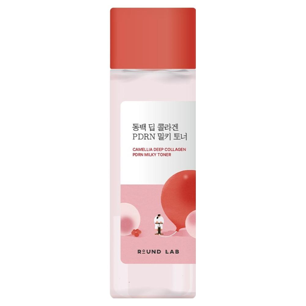 [Round Lab] Camellia Deep Collagen PDRN Milky Toner - French Low-Molecular Collagen & Vegan PDRN Firming Care, 30ml / 200ml | Olive's K-beauty