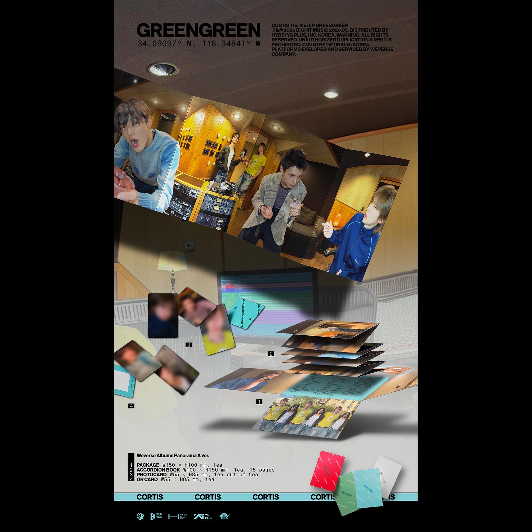 CORTIS [GREENGREEN] The 2nd EP Album (Weverse Albums ver.) + Free Gift