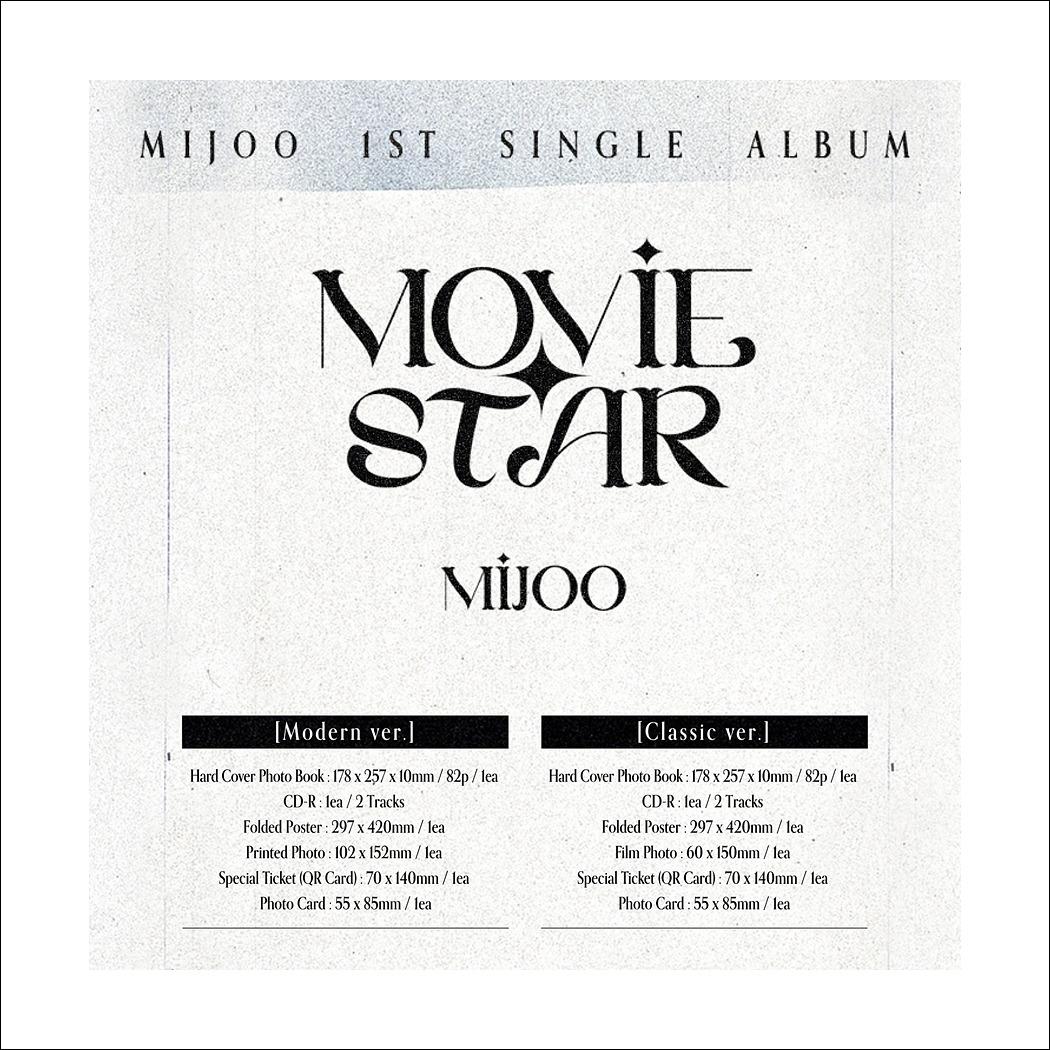 MIJOO(Lovelyz) Movie Star Single Album(Modern ver. / Classic ver.)