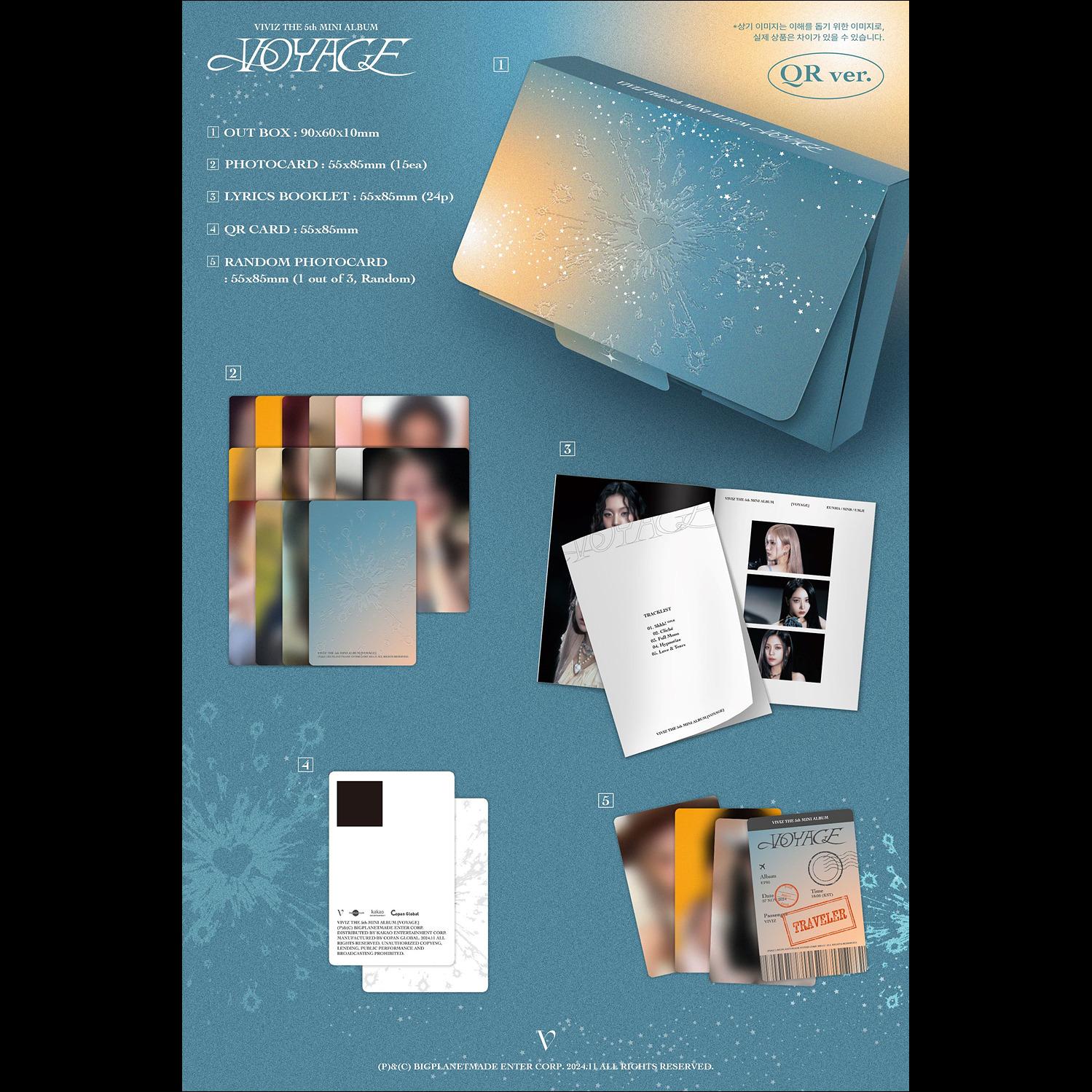 VIVIZ - VOYAGE QR ver. The 5th Mini Album