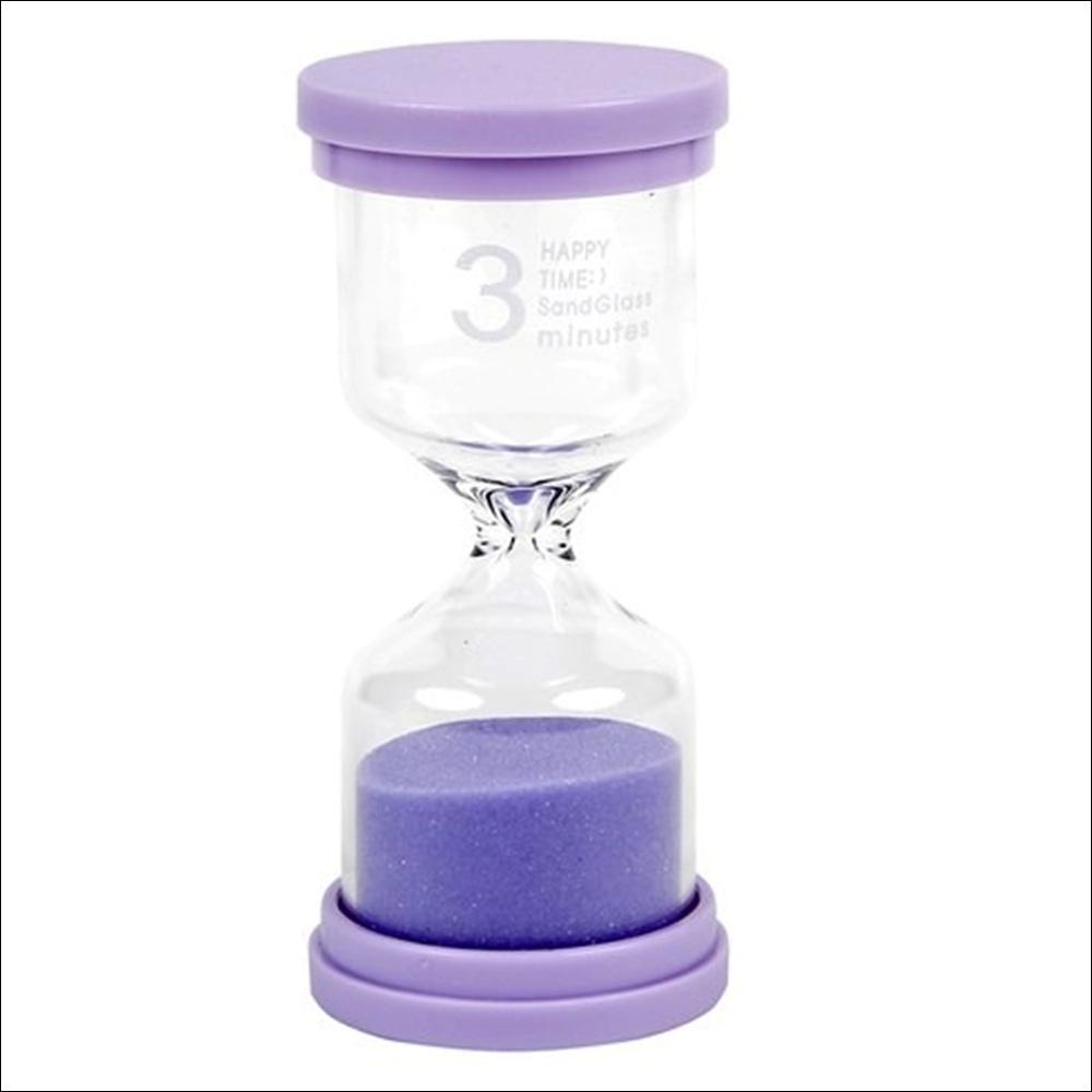 Desktop Sand Timer - 3 Minutes (Blue/Green/Pink/Yellow)
