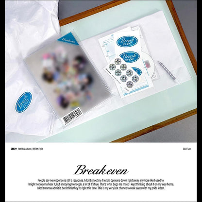 [SET/Pre-order] ILLIT BREAK EVEN GLLIT Ver KPOP Sealed Album + Free Gift