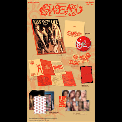 [Pre-order] KISS OF LIFE 3rd Single [SWEAT] (HEAT Ver. / BURN Ver.) + Free Gift
