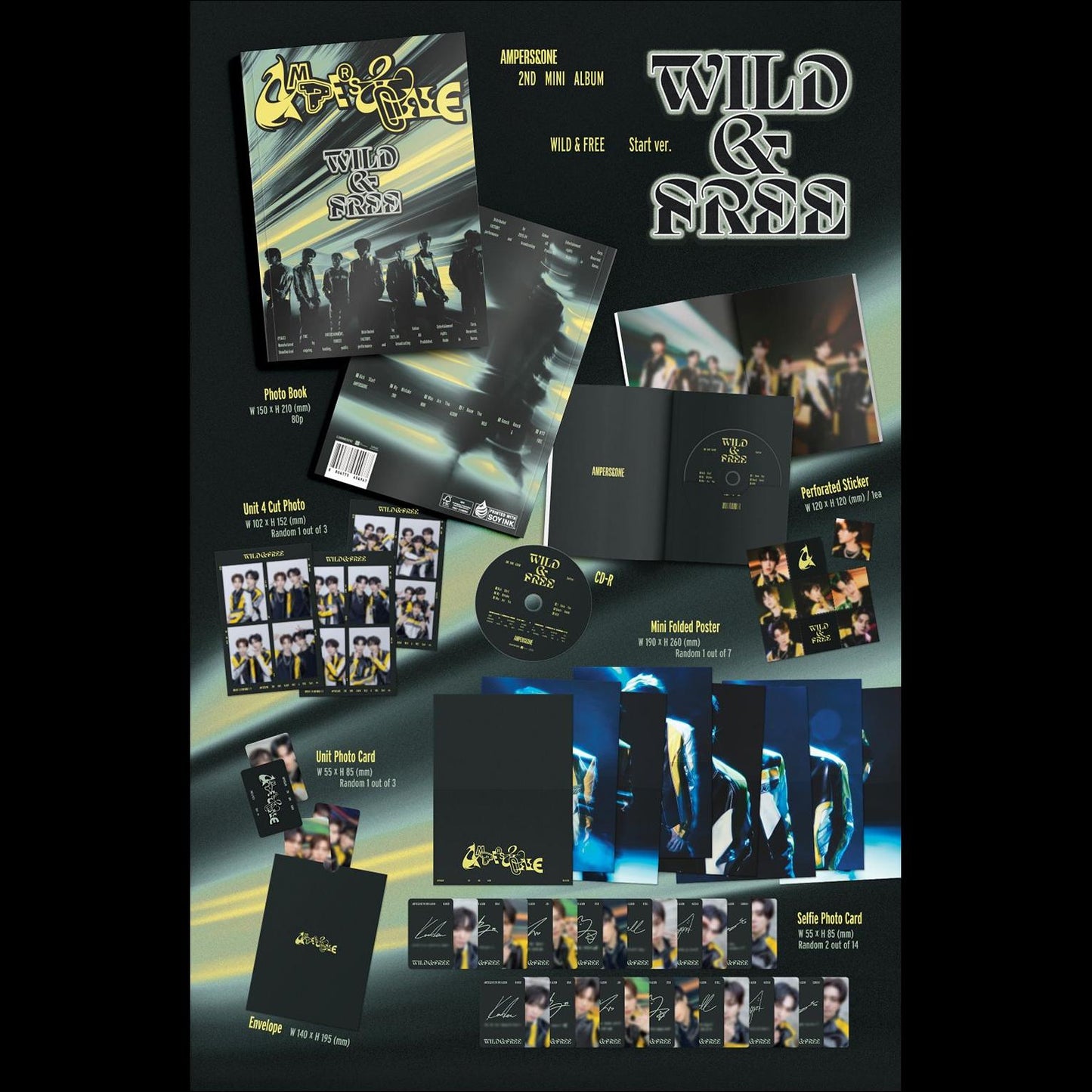 AMPERS&ONE [WILD & FREE] Start ver. / 2nd Mini Album