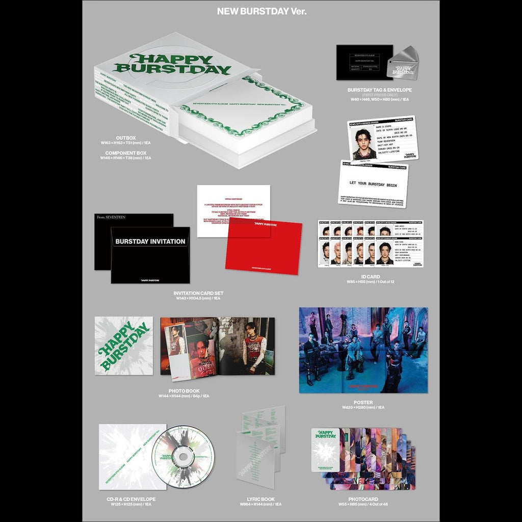 SEVENTEEN - HAPPY BURSTDAY / 5th Album