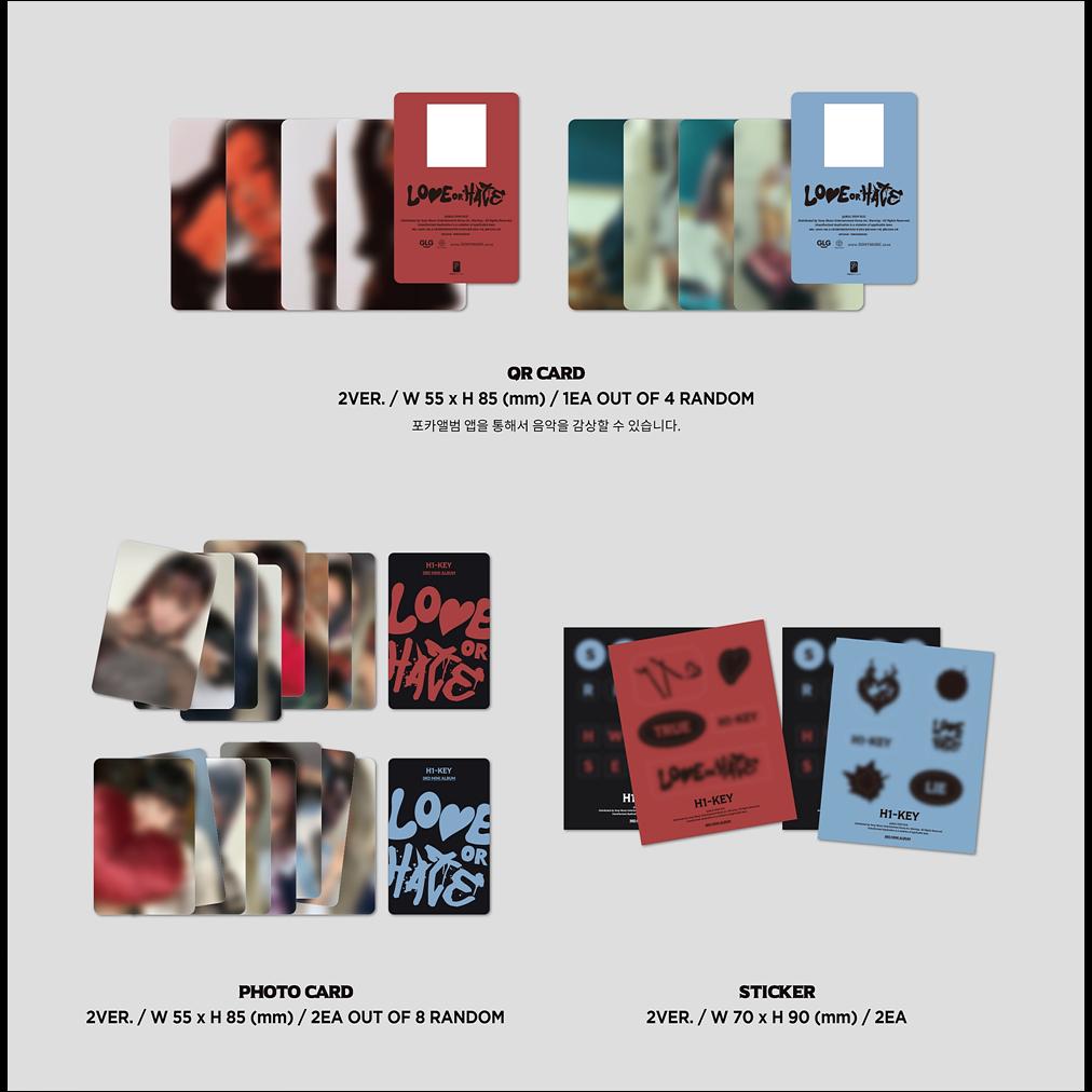 H1-KEY LOVE or HATE POCA Album