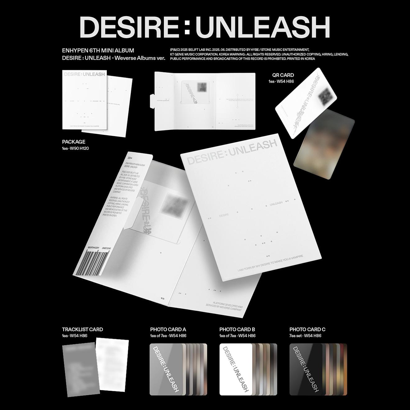 ENHYPEN - DESIRE  UNLEASH (Weverse Albums ver.)