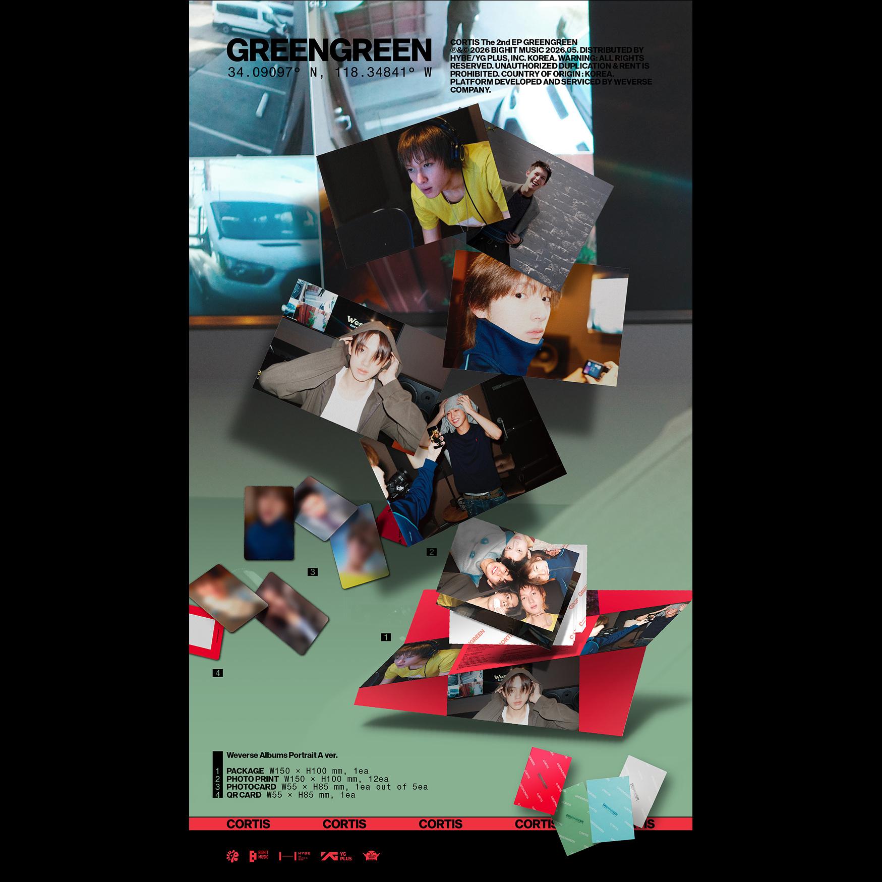 CORTIS [GREENGREEN] The 2nd EP Album (Weverse Albums ver.) + Free Gift