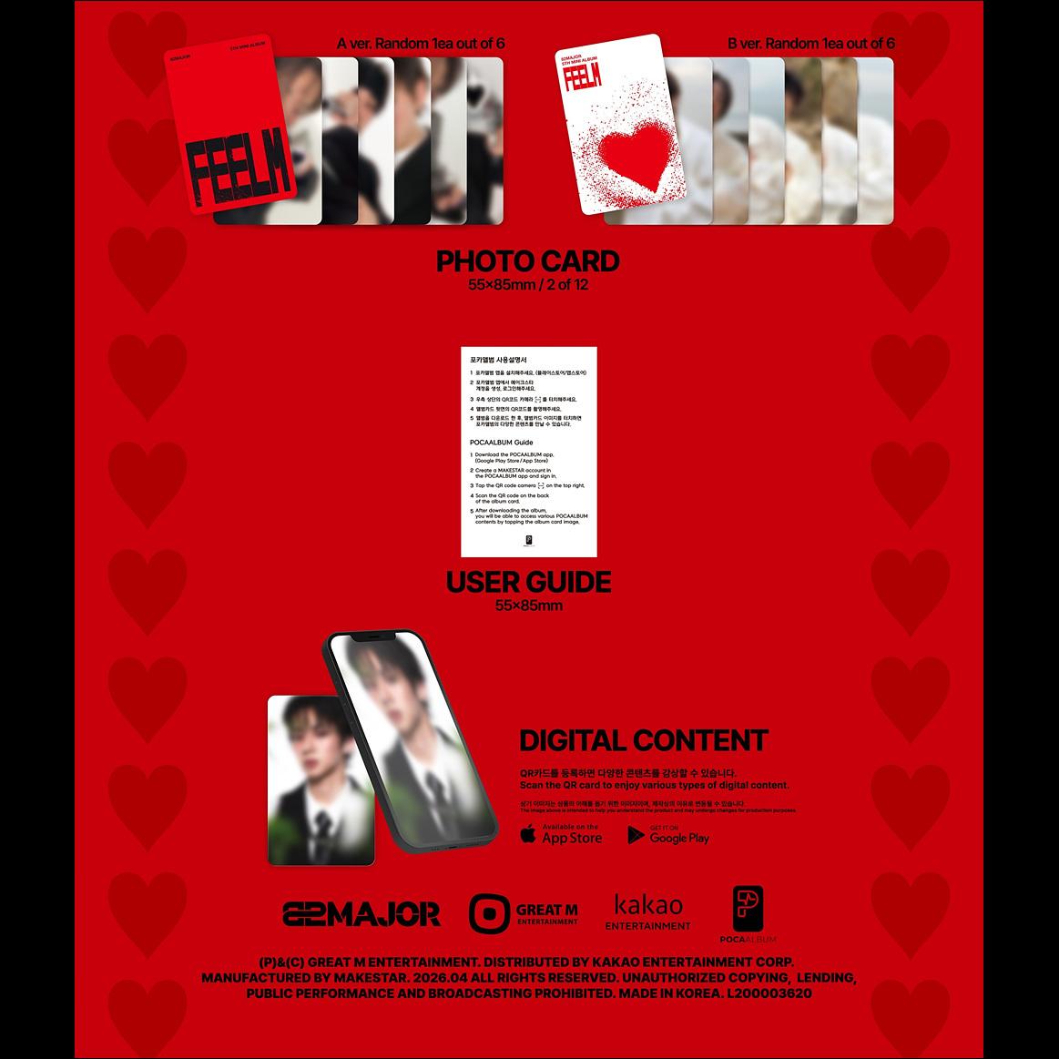 82MAJOR [FEELM] POCA ver. / 5TH MINI ALBUM + Free Gift