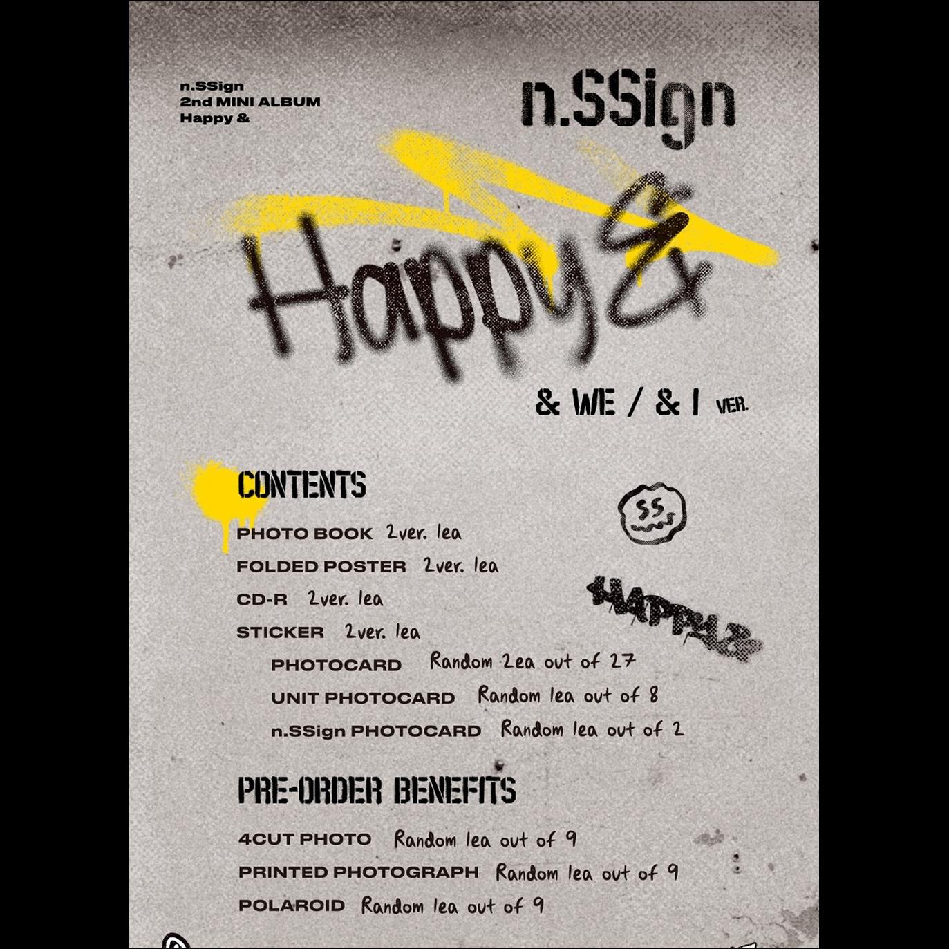 n.SSign 2nd MINI ALBUM 'Happy &' (& WE / & I ver.)